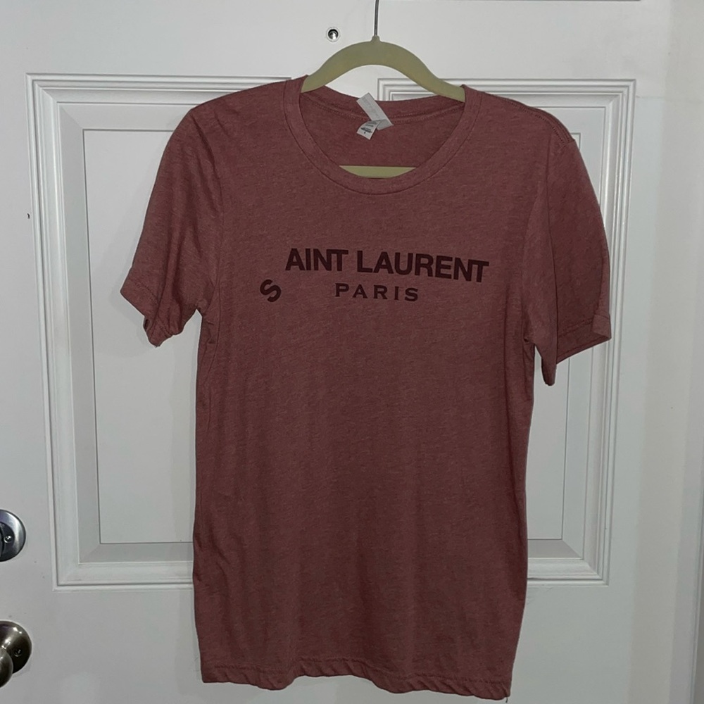 Bella Canvas- Saint Laurent Paris shirt SIZE SMALL